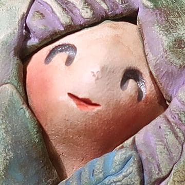 清水人形－11（森の妖精）髙橋千鶴子女史作