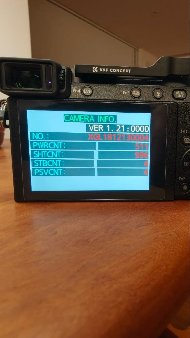 gx7mkⅡ 　シャッター数少なめ