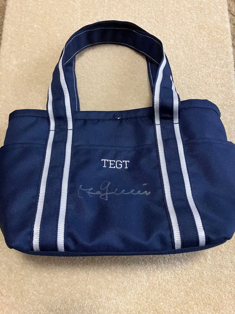未使用　TEGT トートバッグ プロゴルファー渋野プロ、木戸プロのサイン入り
