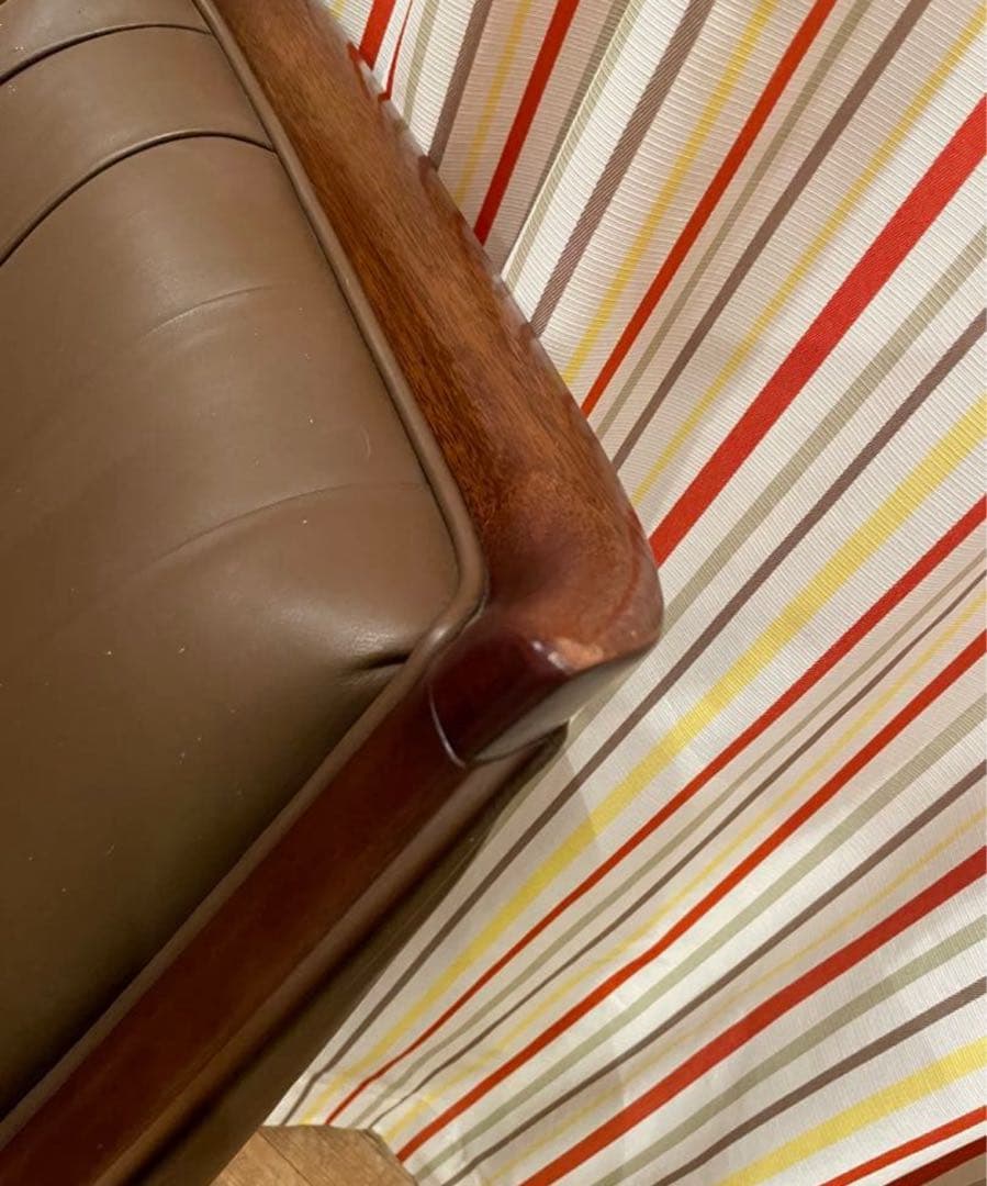 12/29まで　maruni ブラウンレザー アームチェア