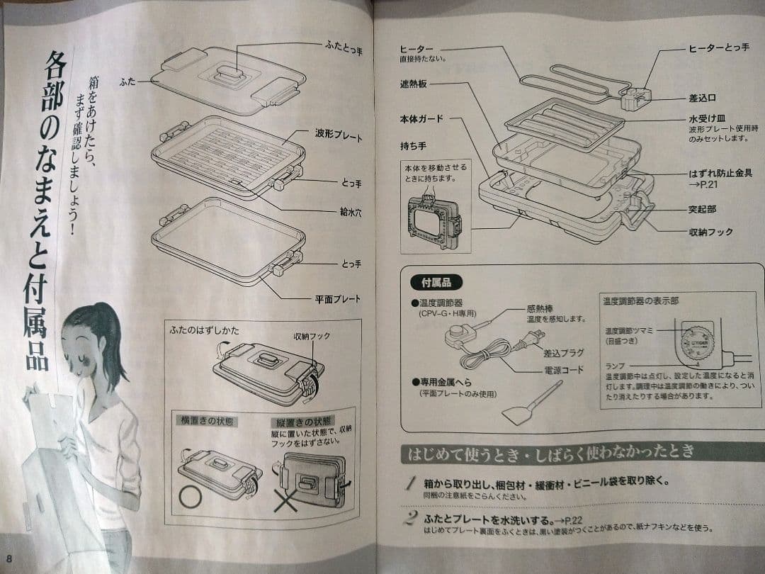 新品　TIGER ホットプレート CPV-H130 2枚タイプ