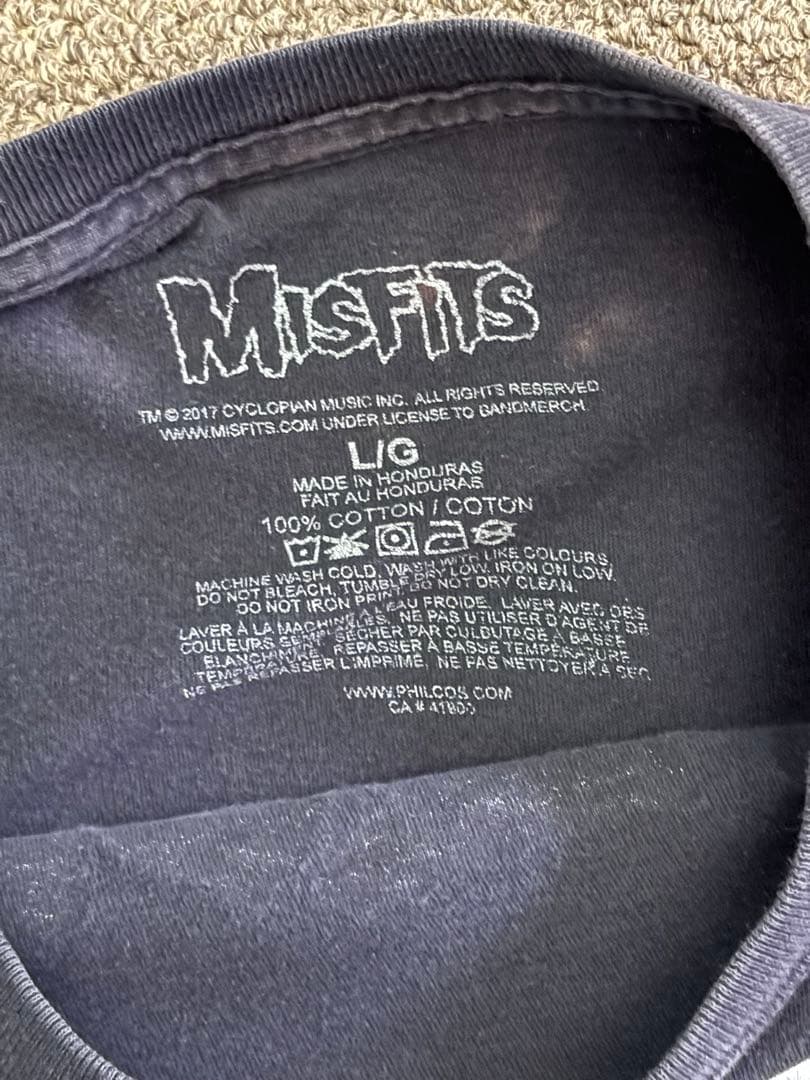 Misfits スカルデザイン Tシャツ Lサイズ