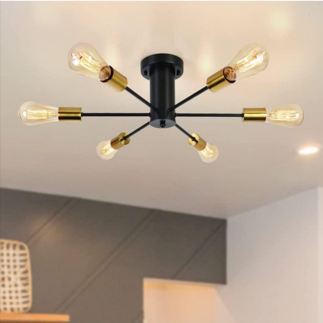 シーリングライト 6灯 12畳 天井照明 ライト E26口金 調光調色機能対応●