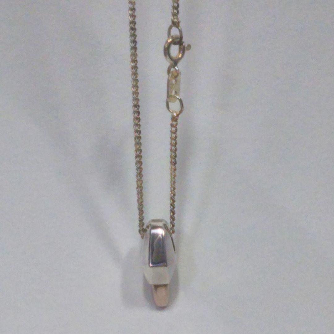 シルバーアクセサリー 　ハンドメイド 唐草 ペンダントトップ  ピンクシルバー