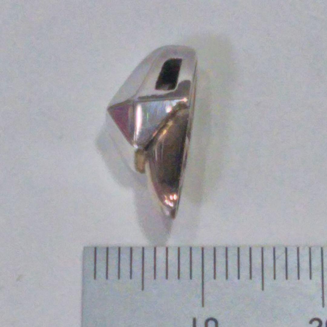 シルバーアクセサリー 　ハンドメイド 唐草 ペンダントトップ  ピンクシルバー