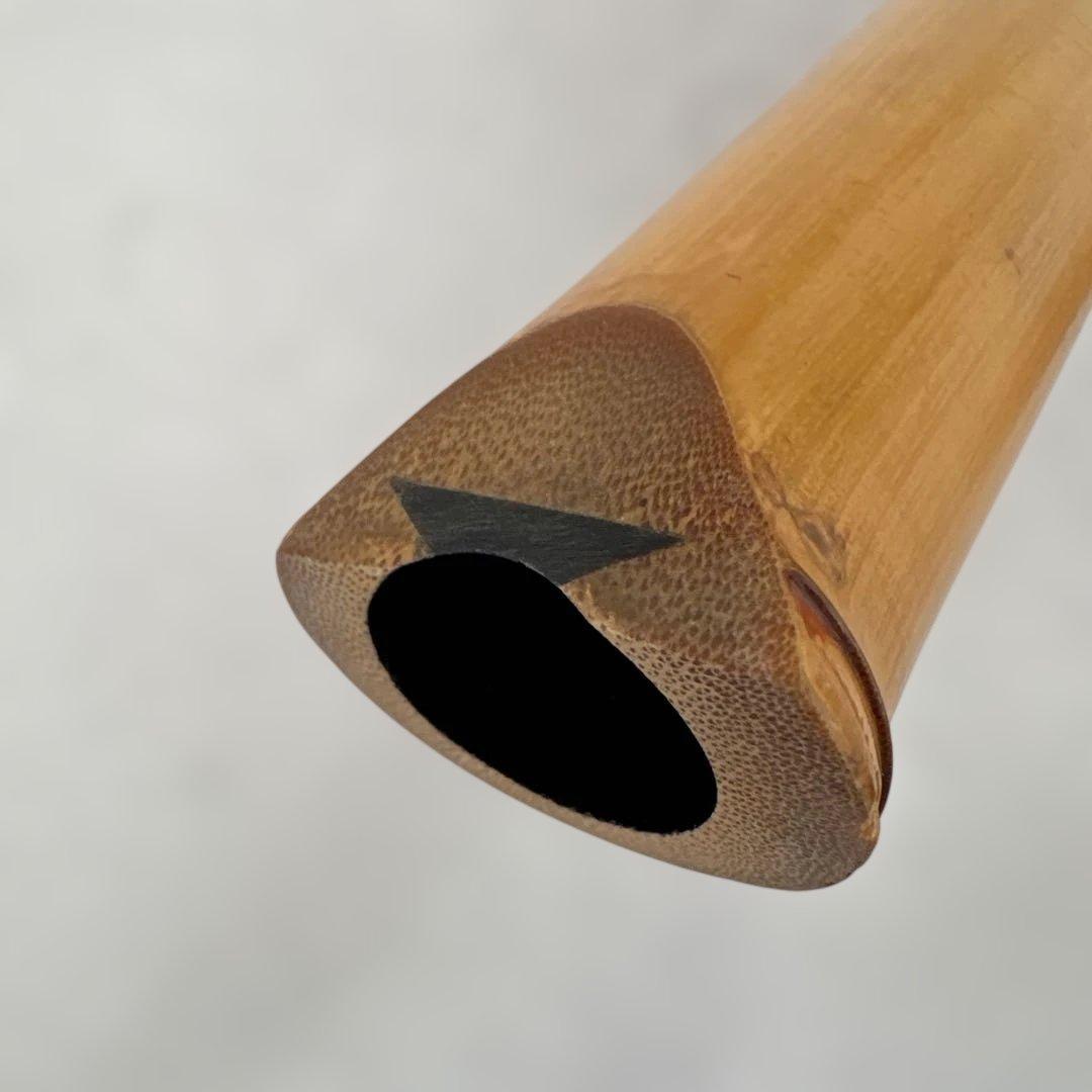 尺八 竹治刻印2ヶ所　 竹製　琴古流　約45.5cm