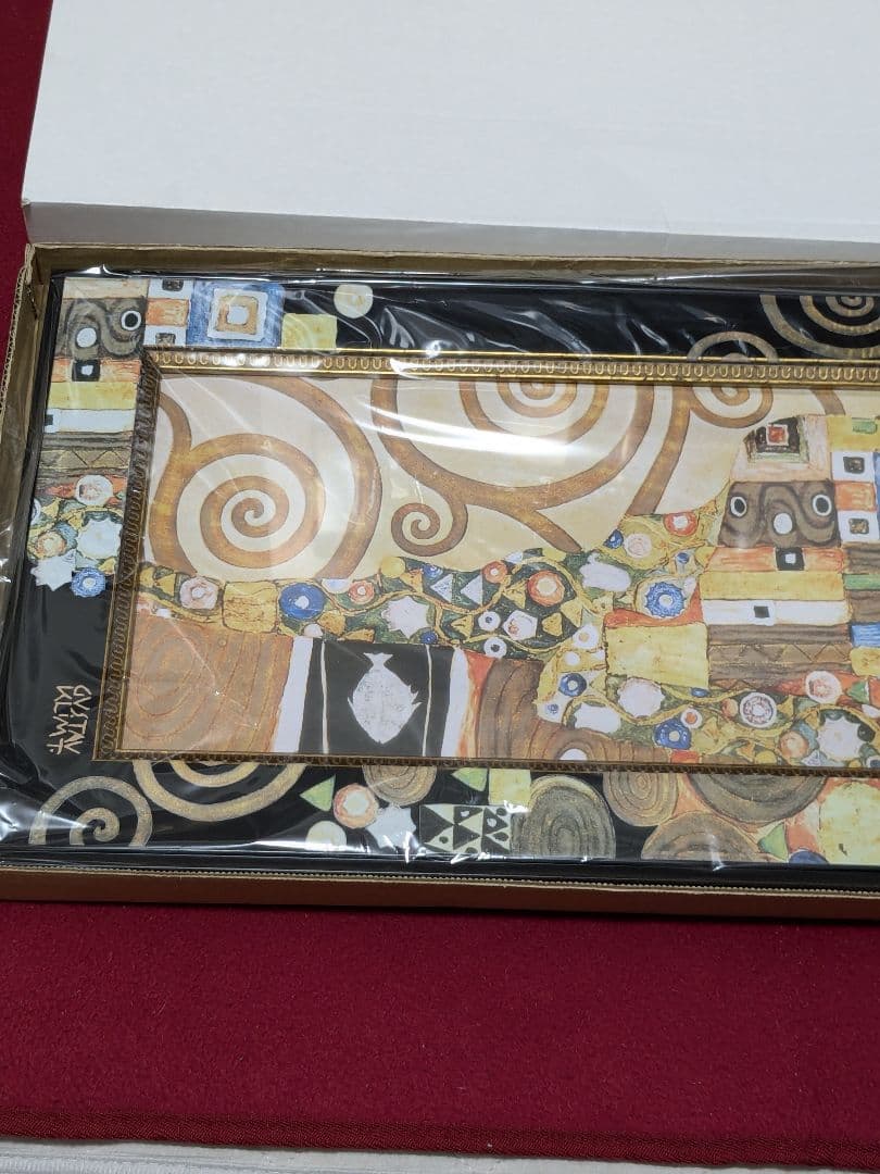 クリムト「抱擁」フレーム付×「アデーレ・ブロッホ=バウアーの肖像」×トートバッグ