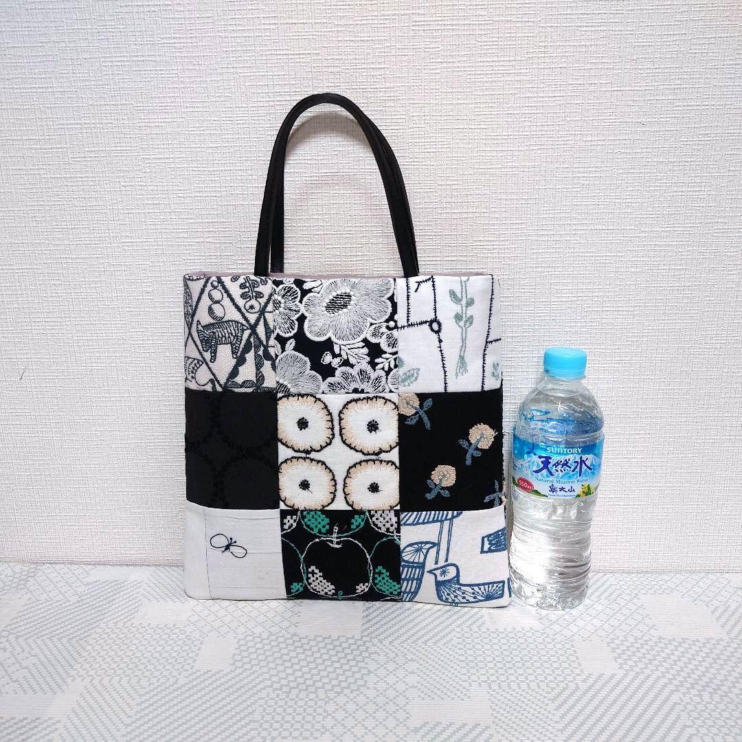 ミナペルホネン　パッチワーク　foresttileミニトートバッグ