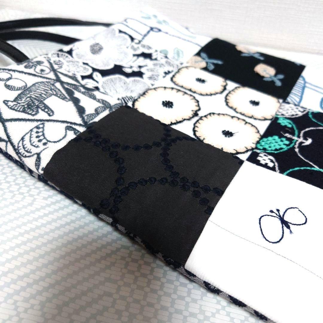 ミナペルホネン　パッチワーク　foresttileミニトートバッグ