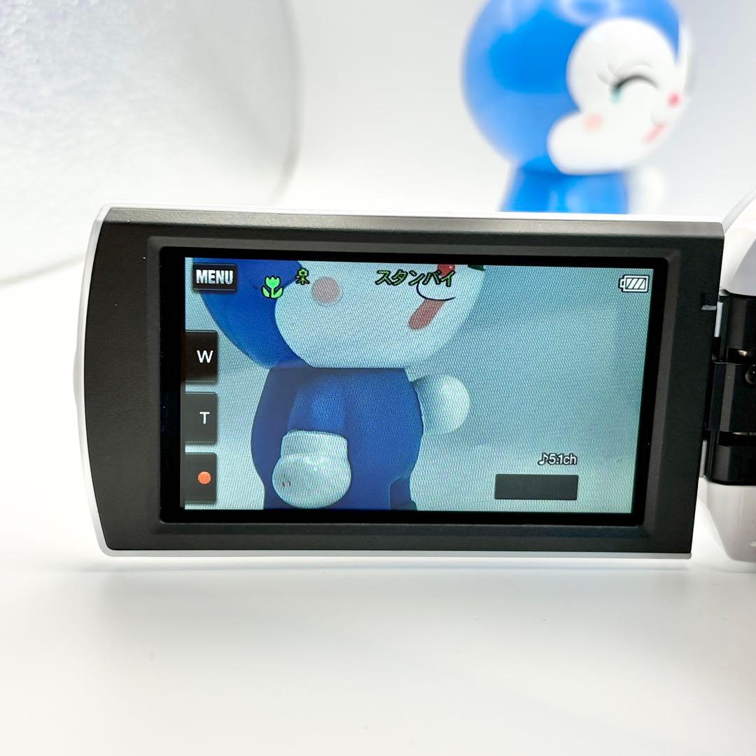 【美品】SONY HDR-CX680 ビデオカメラ 白 2024年製　ホワイト