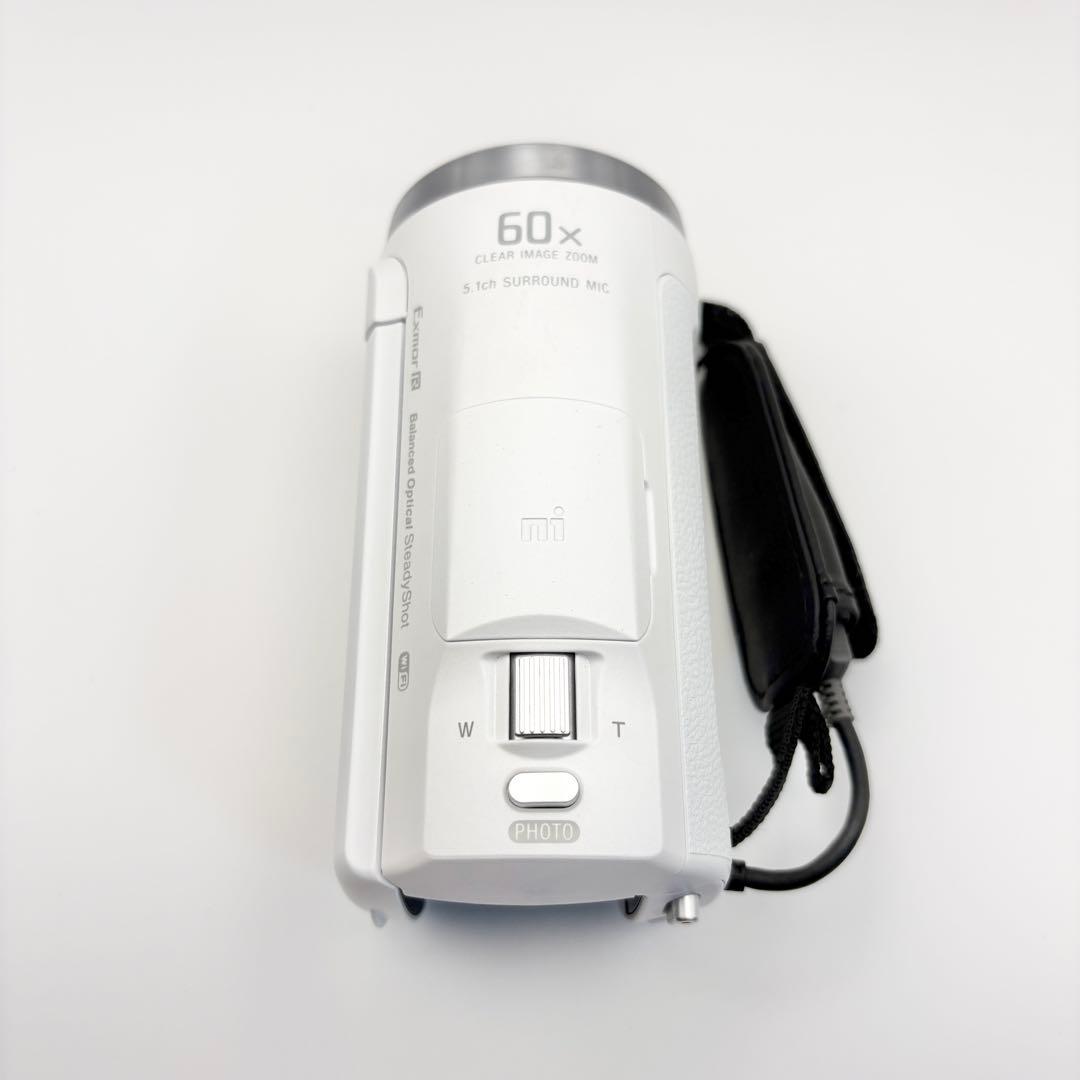 【美品】SONY HDR-CX680 ビデオカメラ 白 2024年製　ホワイト