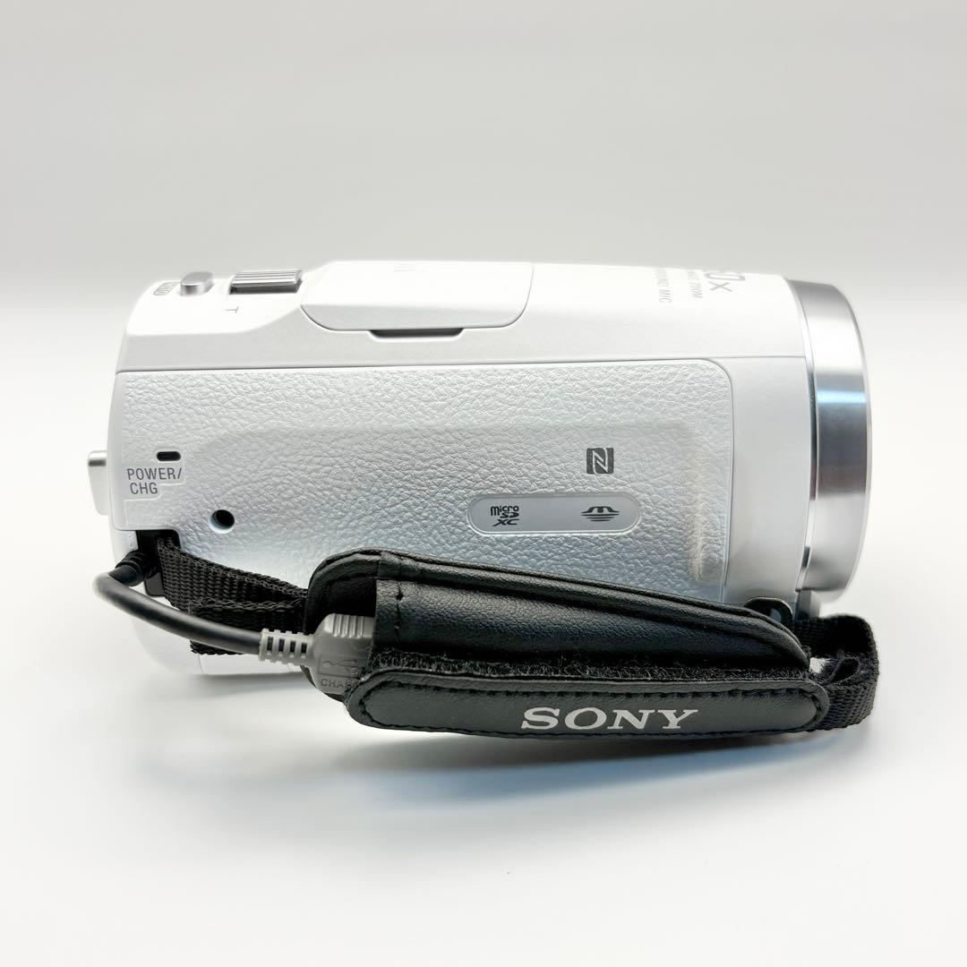 【美品】SONY HDR-CX680 ビデオカメラ 白 2024年製　ホワイト