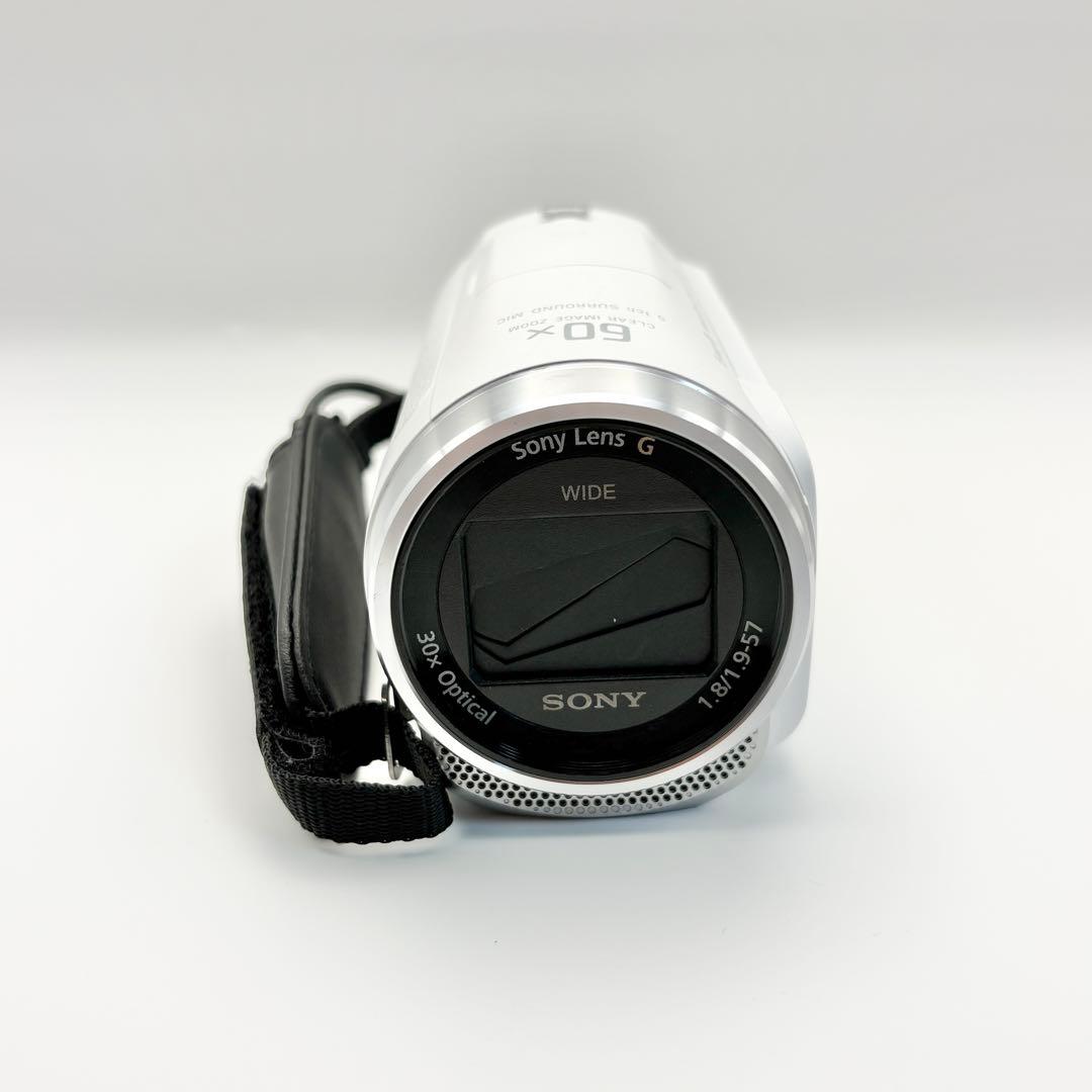 【美品】SONY HDR-CX680 ビデオカメラ 白 2024年製　ホワイト