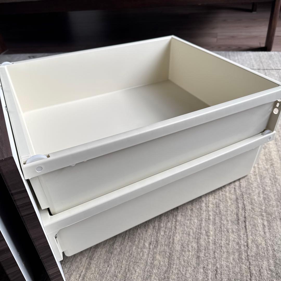 TAKARA キッチン　DIY ブラウン引き出し 金属製ハンドル付き2個セット