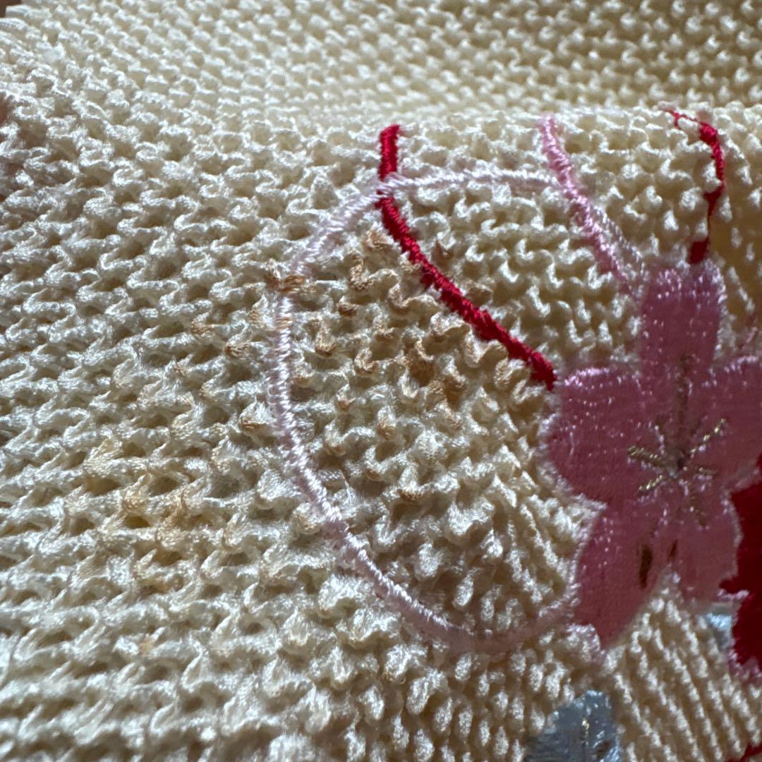 96 ジャパンスタイル 黒ちりめん×牡丹　7歳 七五三着物セット　和装小物　袋帯