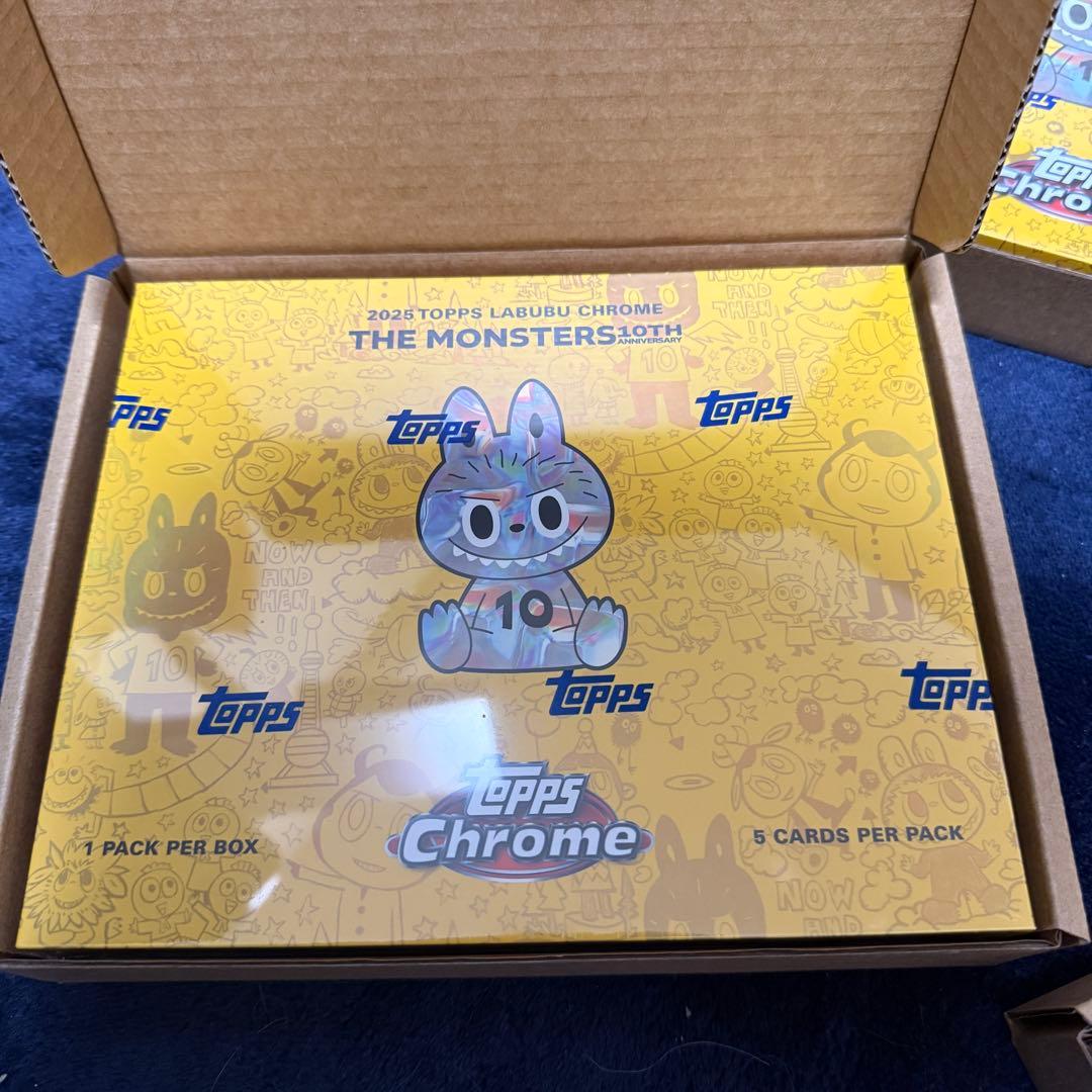 Topps Chrome 10周年記念ボックス　ラブブ　4BOX 新品未開封
