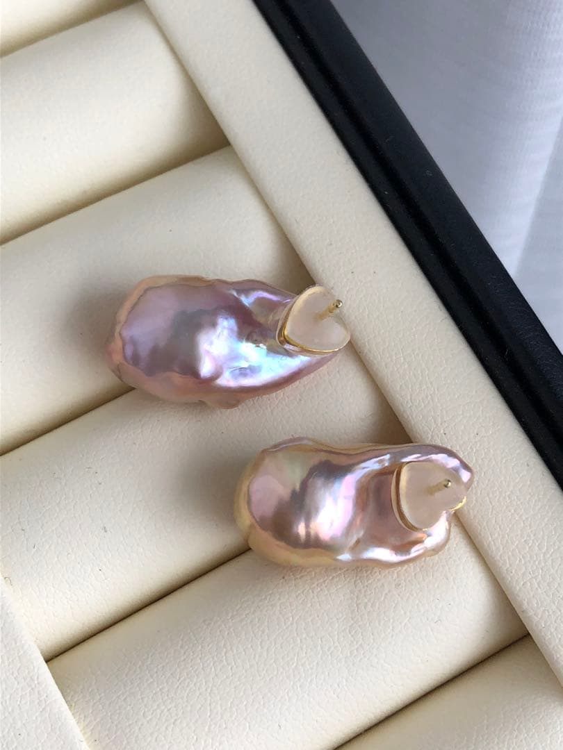 淡水バロックパールピアス