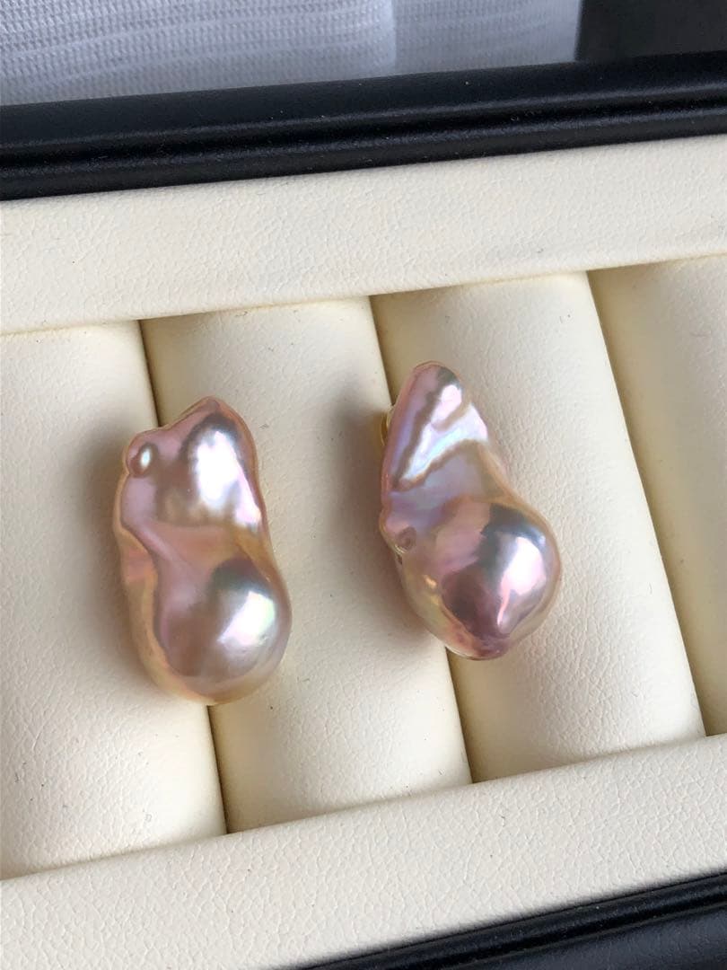 淡水バロックパールピアス