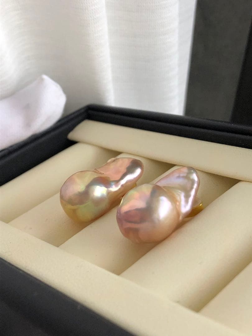 淡水バロックパールピアス