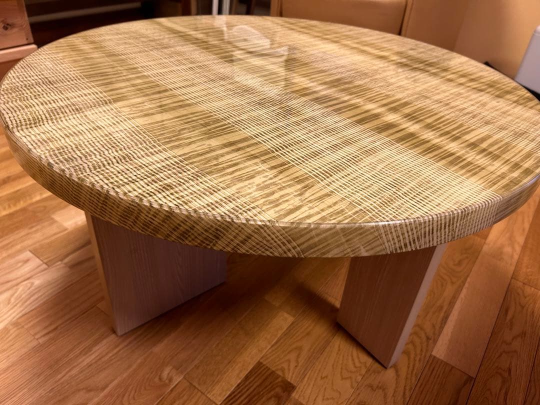 新品未使用 レジンテーブル リビングテーブル 高級和紙 レジン