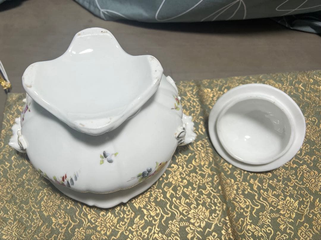 イギリス製 見立て水指 茶道具 お菓子入れ