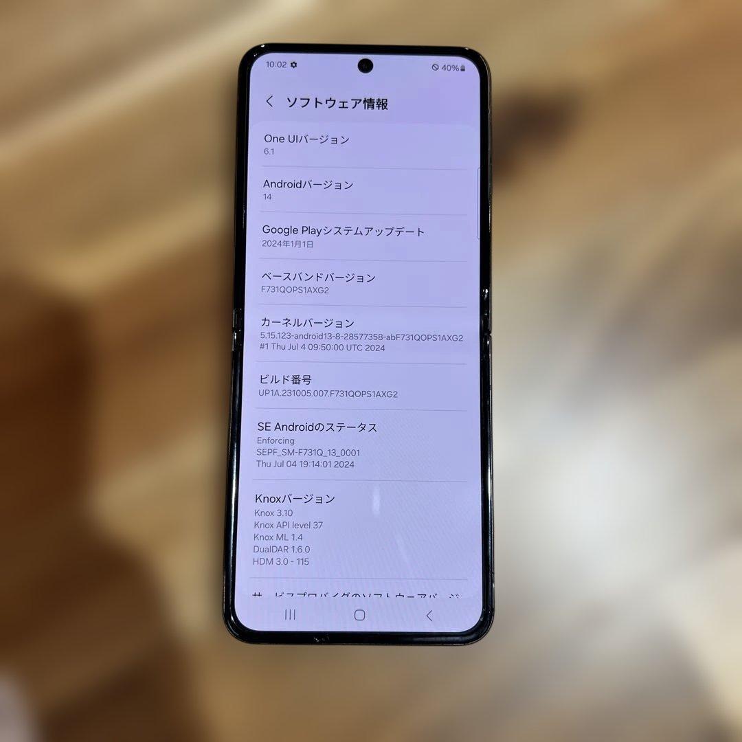 Z395 SIMフリー Galaxy Z Flip5 SM-F731QZU