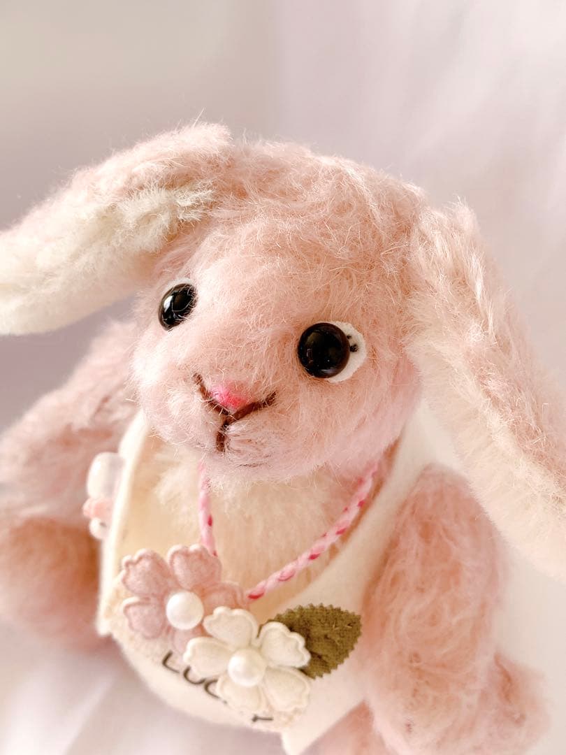＊美品＊　作家様　垂れ耳うさぎさん ぬいぐるみ テディベア