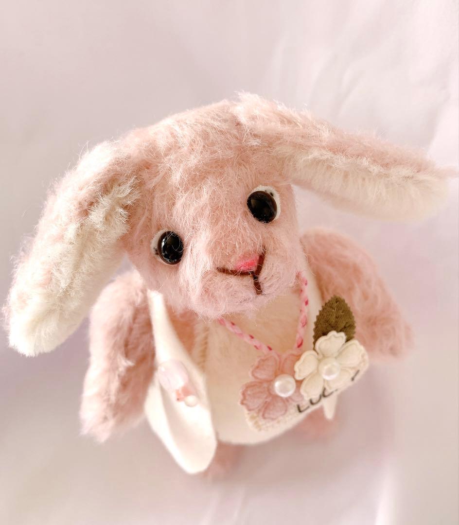 ＊美品＊　作家様　垂れ耳うさぎさん ぬいぐるみ テディベア
