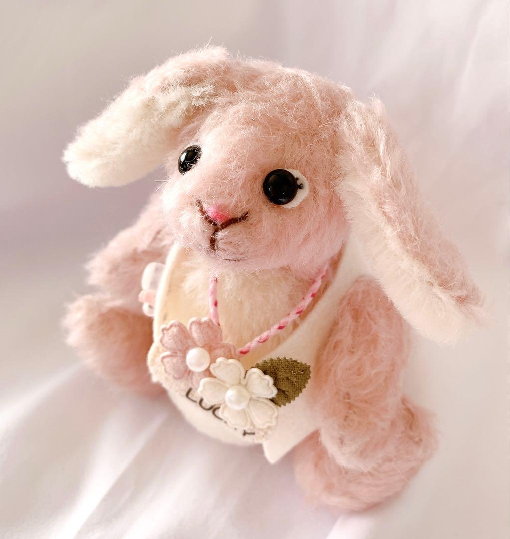 ＊美品＊　作家様　垂れ耳うさぎさん ぬいぐるみ テディベア