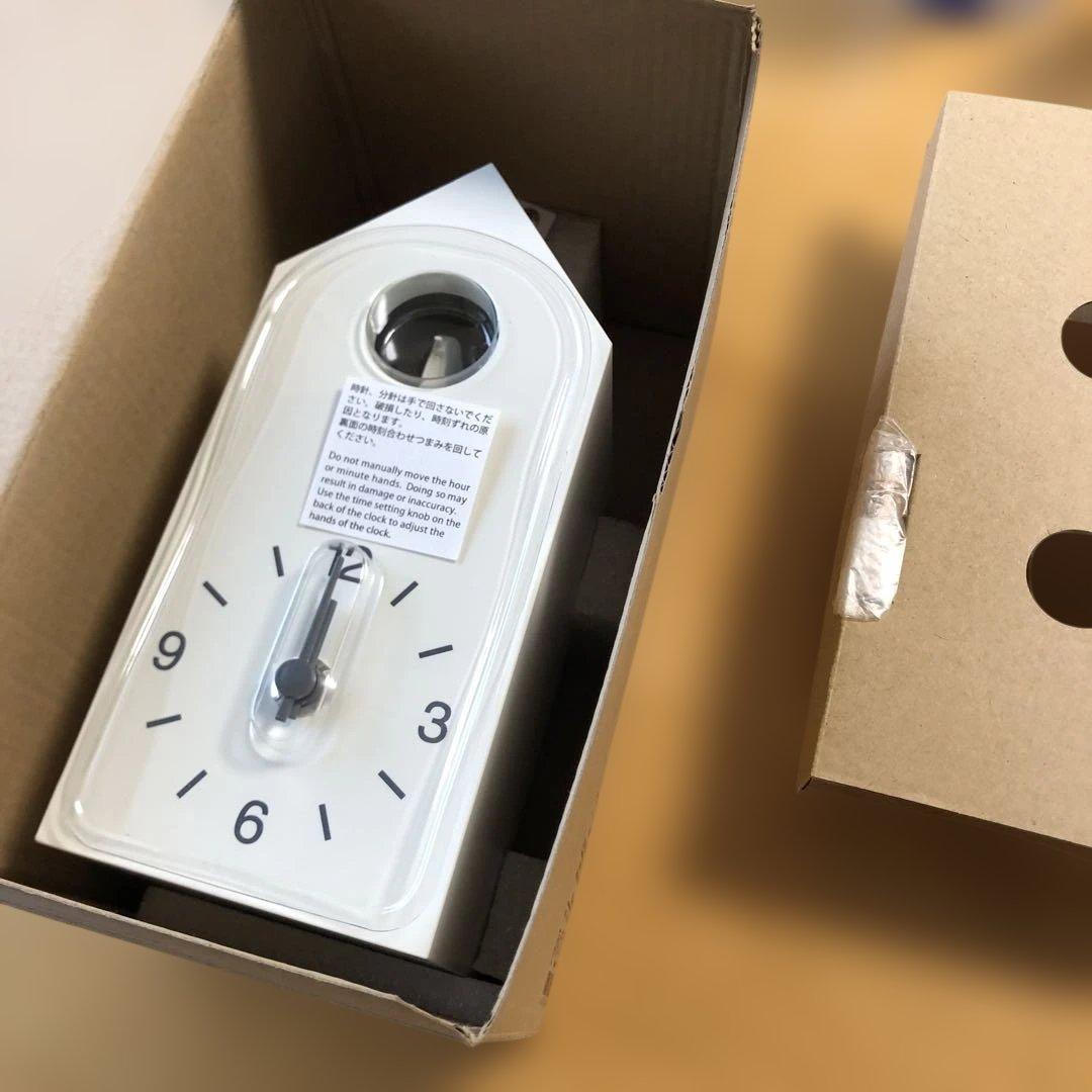 送料込み　無印良品鳩時計 ホワイト 手作り　新品未使用