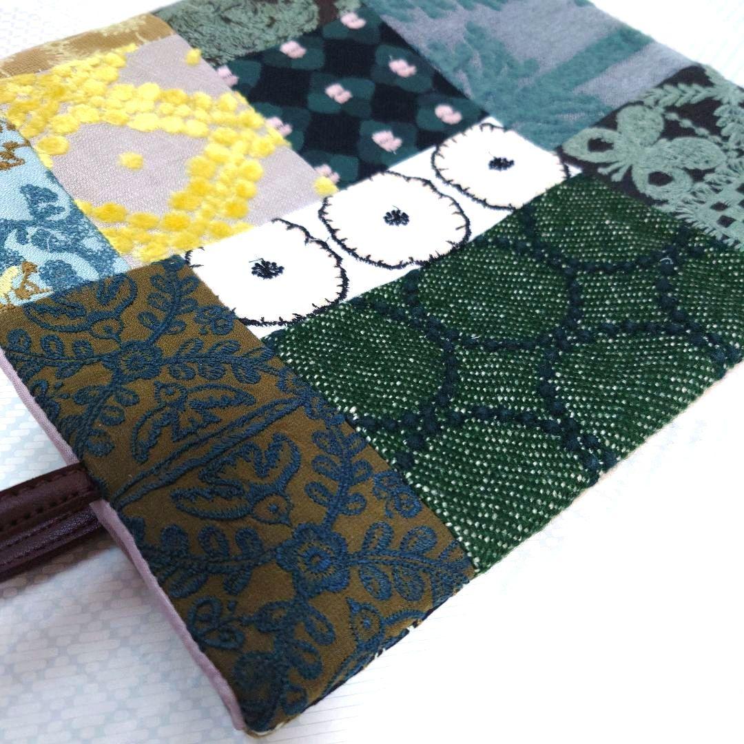 ミナペルホネン　パッチワーク　ミニトートバッグ　大きめサイズ