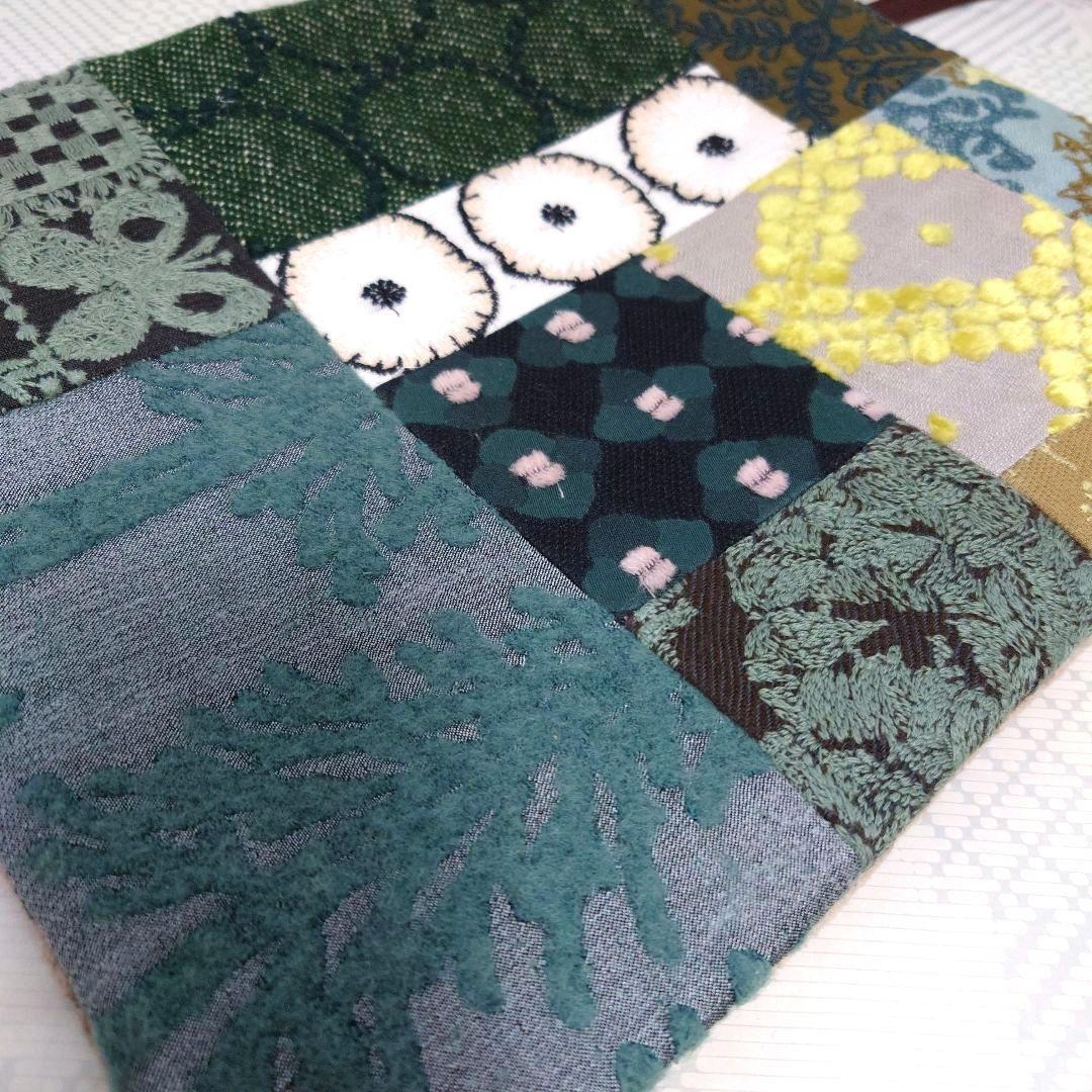 ミナペルホネン　パッチワーク　ミニトートバッグ　大きめサイズ