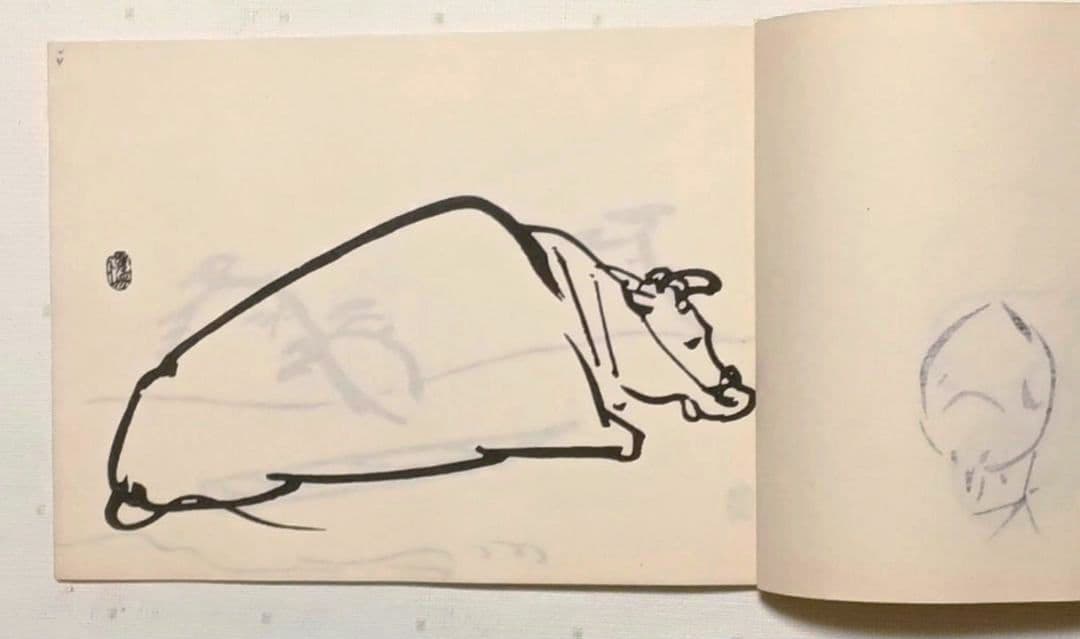 栖鳳習畫帖版画本全4冊の内第2、3、4巻3冊売り竹内栖鳳画昭和45年重版出版