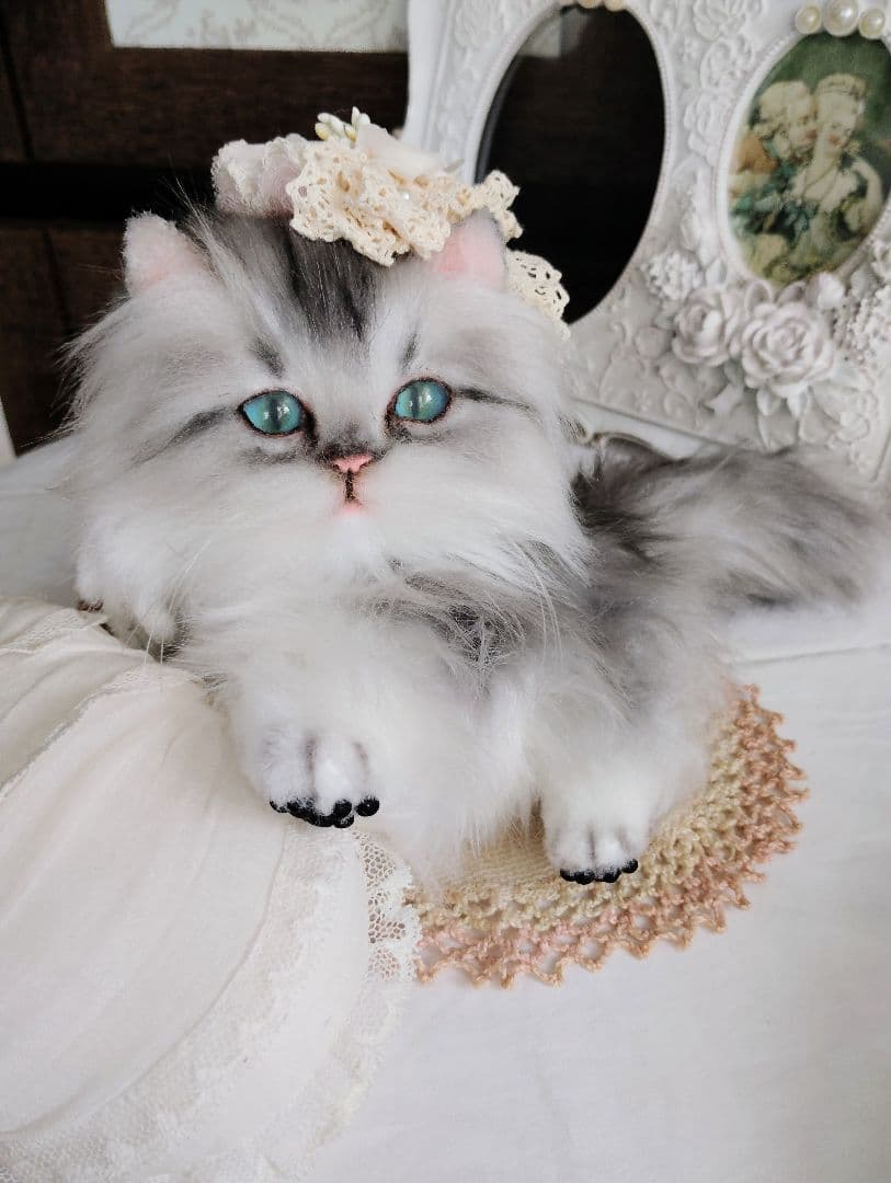 ミヌエット子猫ちゃん♡美しい子♡生後6ヶ月♡アートドール♡ぬいぐるみ♡