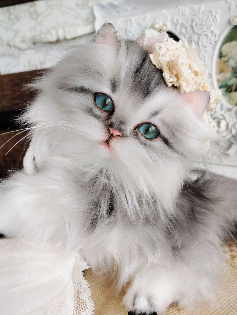 ミヌエット子猫ちゃん♡美しい子♡生後6ヶ月♡アートドール♡ぬいぐるみ♡