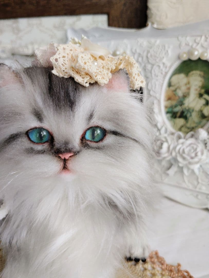 ミヌエット子猫ちゃん♡美しい子♡生後6ヶ月♡アートドール♡ぬいぐるみ♡