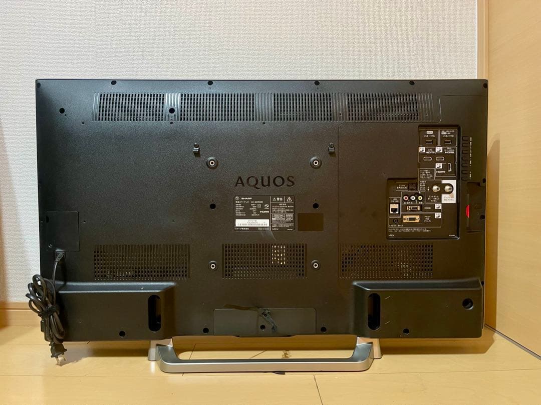 【美品】SHARP 40インチ液晶テレビ リモコン付き