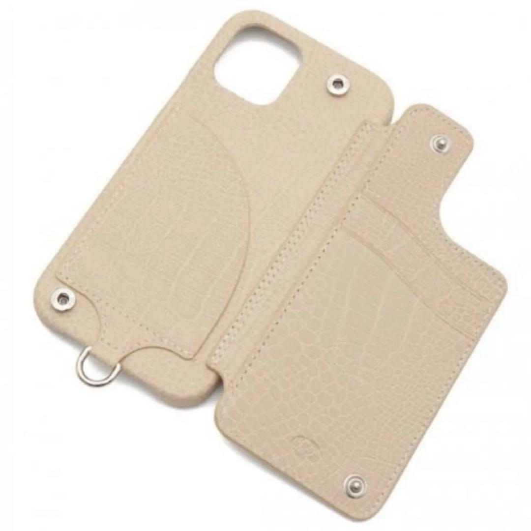 【新品】DEMIU POCHE FLAT 手帳型 iPhone13ケース　本革