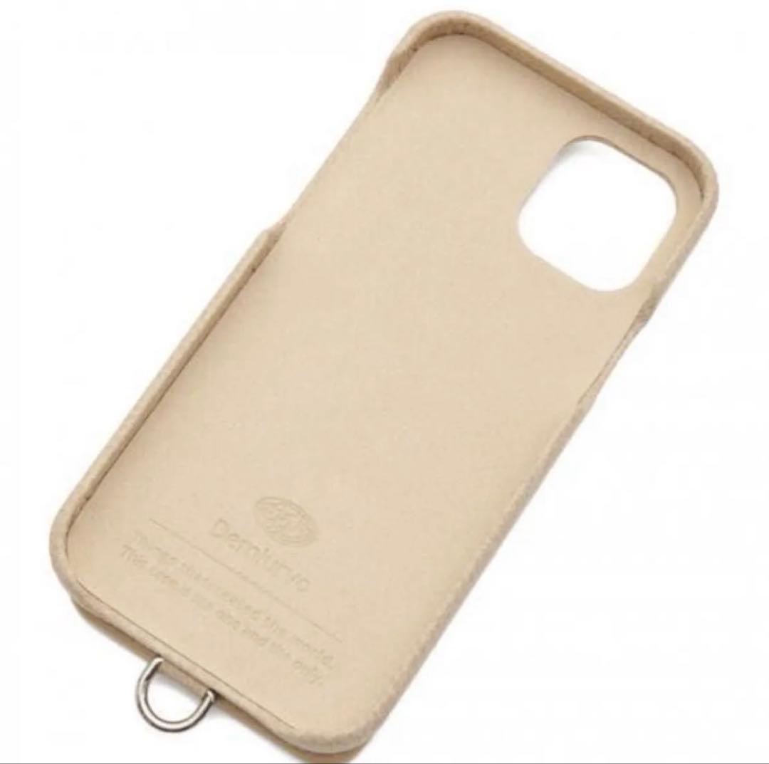 【新品】DEMIU POCHE FLAT 手帳型 iPhone13ケース　本革