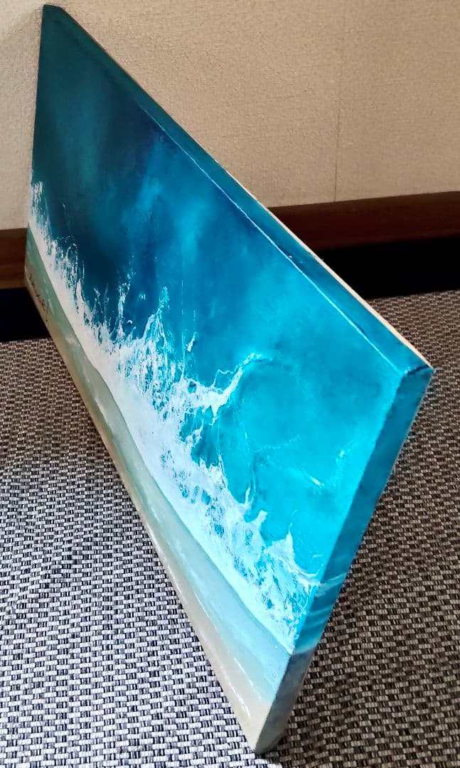 油絵　海の階調　洋画家　池畠史幸　新作真筆画