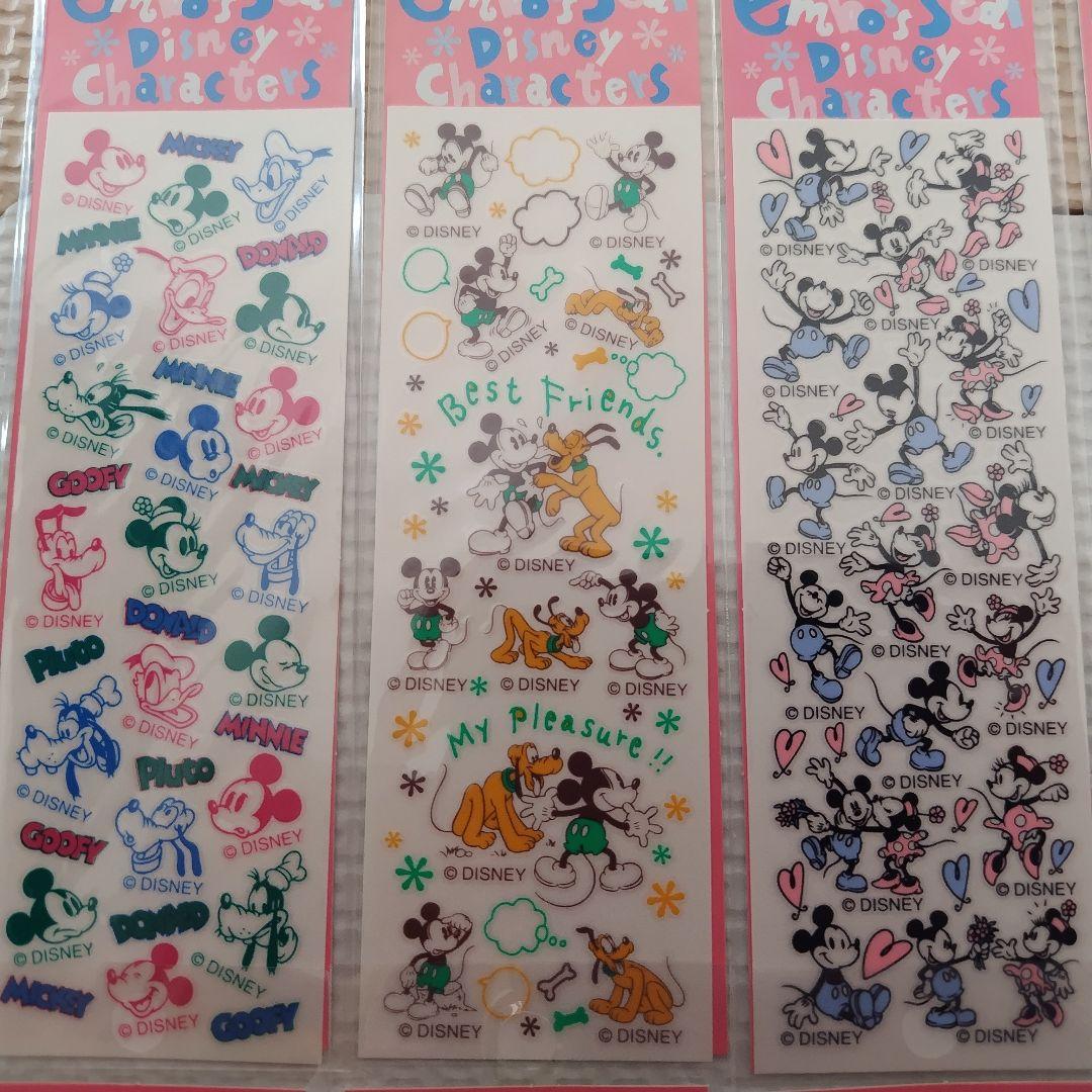 ピングー・ディズニー・キャラクターシールセット、エンボスシール