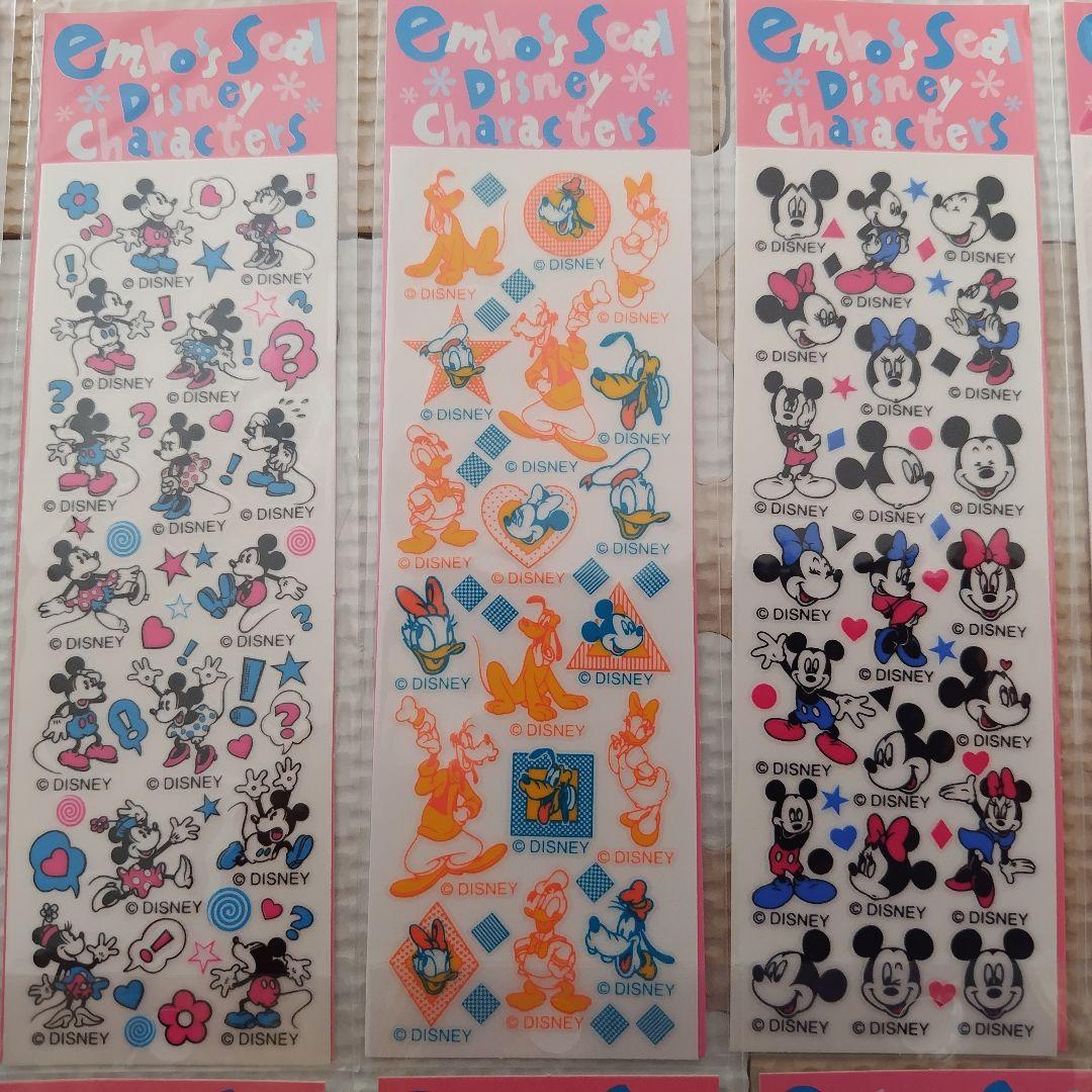 ピングー・ディズニー・キャラクターシールセット、エンボスシール