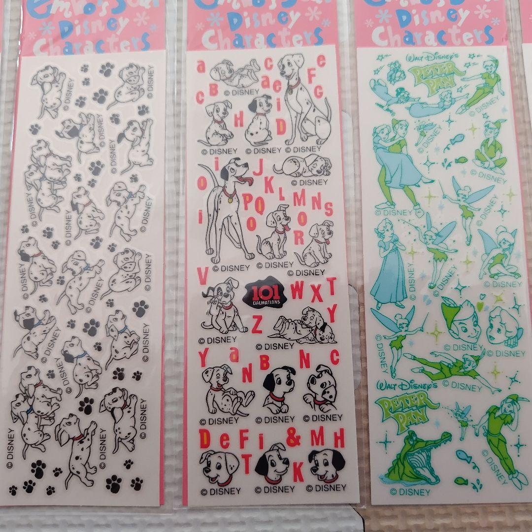 ピングー・ディズニー・キャラクターシールセット、エンボスシール