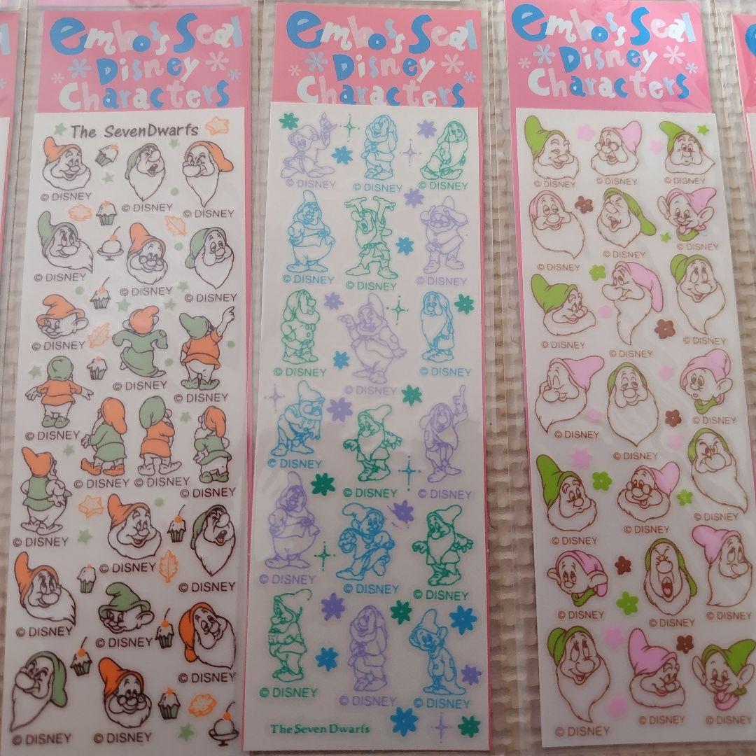 ピングー・ディズニー・キャラクターシールセット、エンボスシール