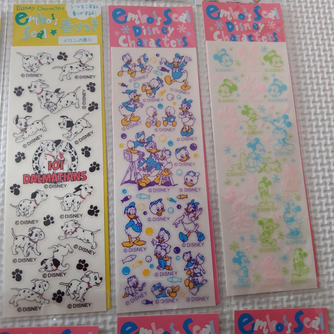 ピングー・ディズニー・キャラクターシールセット、エンボスシール