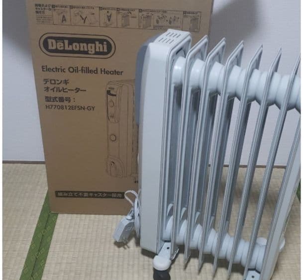 デロンギ オイルヒーター 暖房 DeLonghi H770812EFSN-GY
