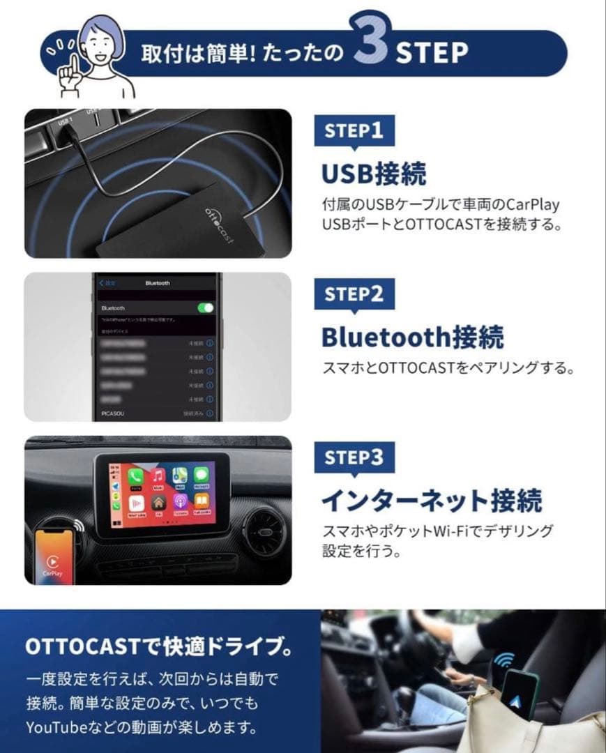 オットキャスト OTTOCAST U2-PLUS carplay aibox