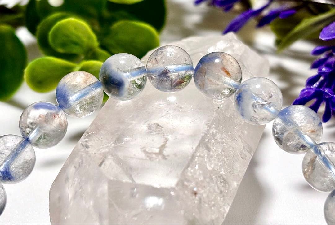 最高品質　蒼き妖精の輝き　幻のデュモルチェライトイングレートネイチャークォーツ