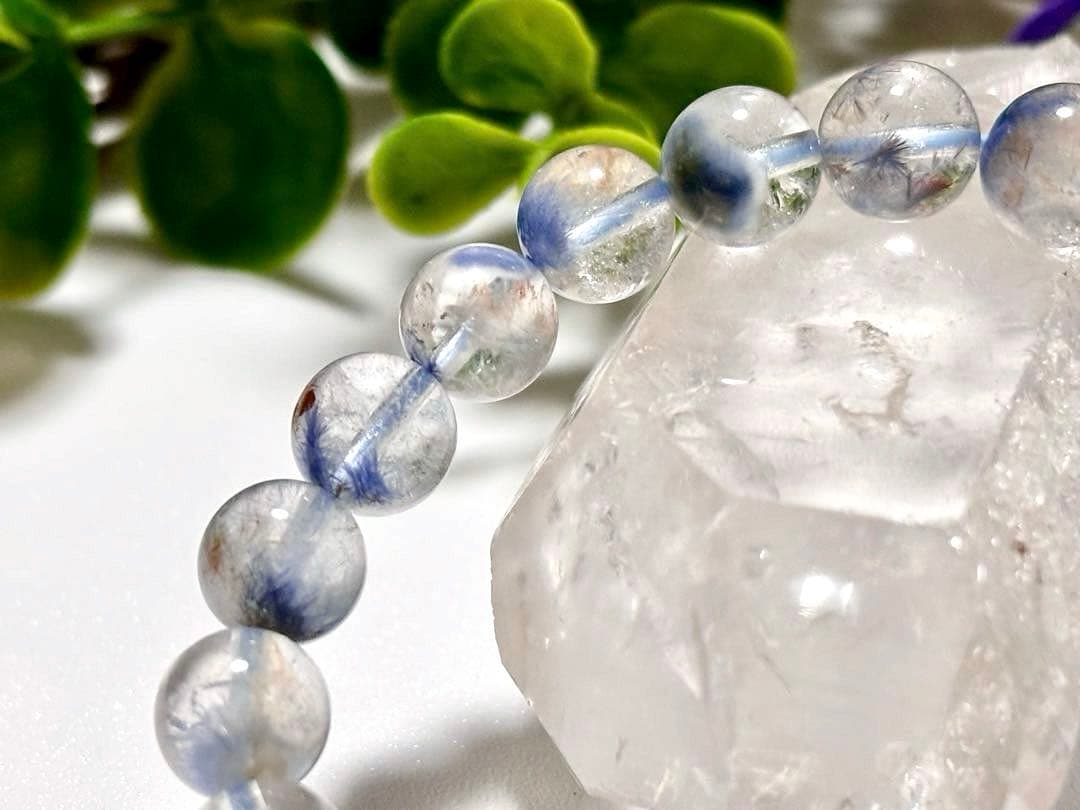 最高品質　蒼き妖精の輝き　幻のデュモルチェライトイングレートネイチャークォーツ