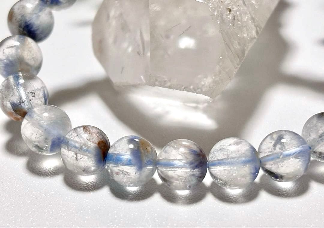 最高品質　蒼き妖精の輝き　幻のデュモルチェライトイングレートネイチャークォーツ